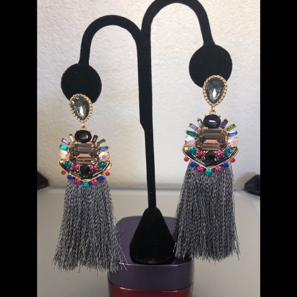 Jewelry - Statement earrings stones and tassels